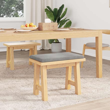 vidaXL - Bankkussen - fluweel - Lichtgrijs - Diepte - 35 - cm