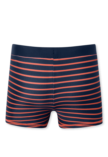 Zwembroek gebreide LSF40+ strepen oranje - Aqua 92