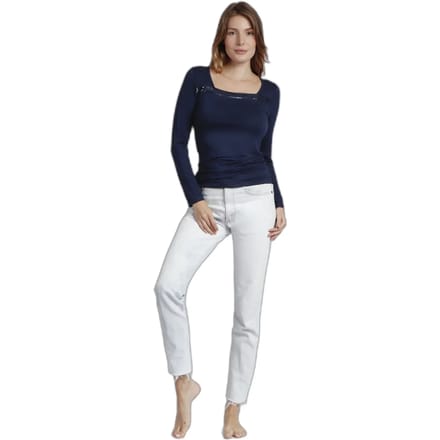 T-shirt met lange mouwen en pailletten voor dames Admas