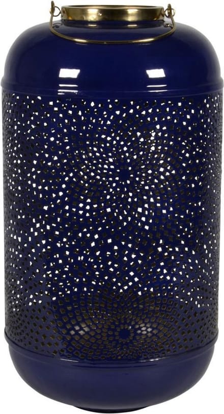 Windlicht Marrakesh 28x48 cm blauw