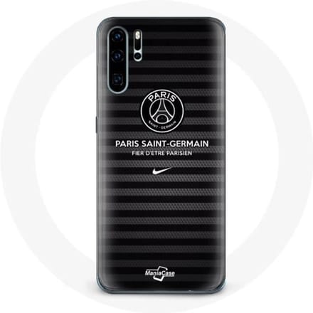 Coque de protection - MANIACASE - Huawei P30 Pro - Noir - Paris Saint Germain - Souple