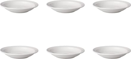 Mammoet - Pastabord - Budgetline - 21,5 cm - Wit - Porselein - 6 stuks