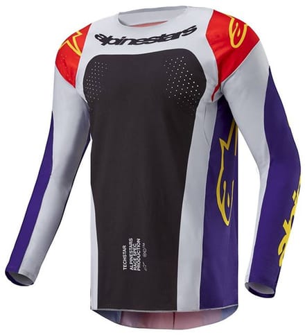 Alpinestars Techstar Ocuri Jersey Warm Oranje Paars Zwart -