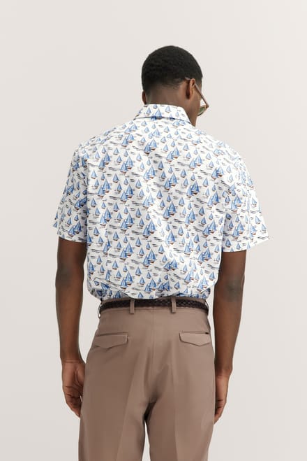Bugatti Herren Shirt met button-down kraag