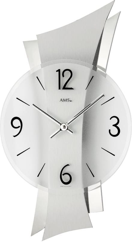 AMS moderne wandklok met quartz-uurwerk