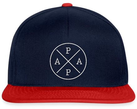 Papa Minimalistisch Ontwerp | Cadeau Voor Vader | Vaderdag Snapback cap