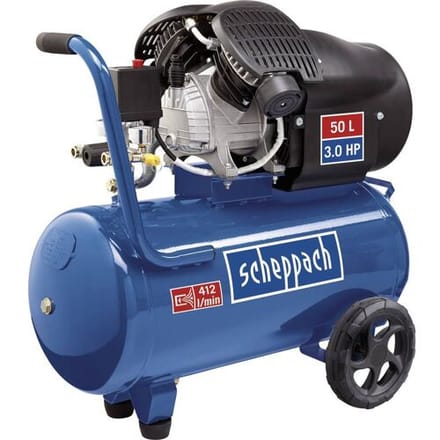 Scheppach Compressor HC52DC - 50L - 8 bar - 412L/min - 2200W - 3pk - Incl. compressorolie