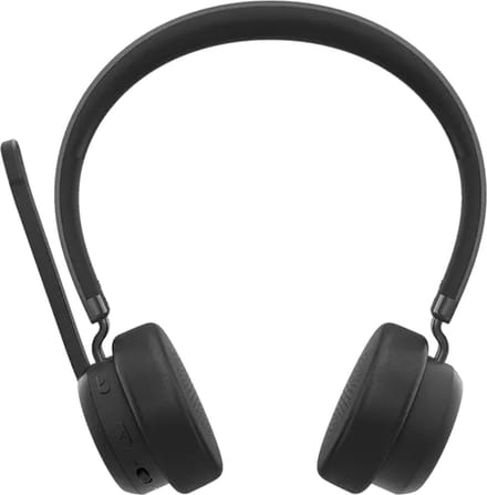 Lenovo 4XD1Q30302 On Ear headset Bluetooth Stereo Zwart Ruisonderdrukking (microfoon) Headset, Microfoon uitschakelbaar (mute), Volumeregeling