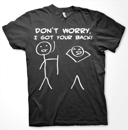 Hybris Don't Worry, I Got Your Back! T-shirt Zwart
