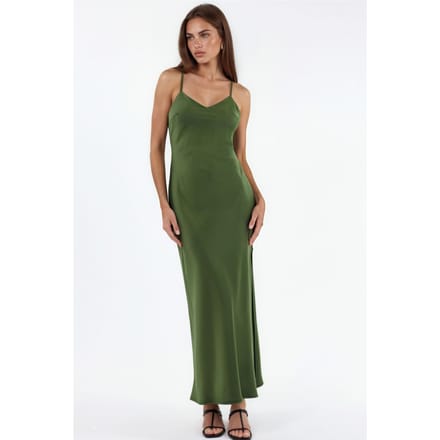 Satin Midi-jurk
