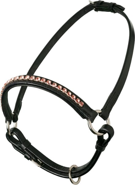 MHS Showhalster Mon Cherie Zwart/Roze mini jaarling (mt 2)