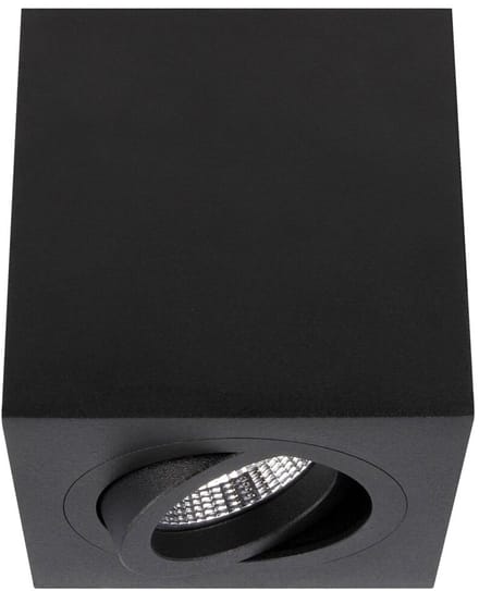 Yphix Palermo Opbouwspot - Vierkant - 1 Lichtpunt - Kantelbaar - 90x90mm - Zwart