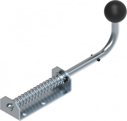 Schuifgrendel zwarte knop
