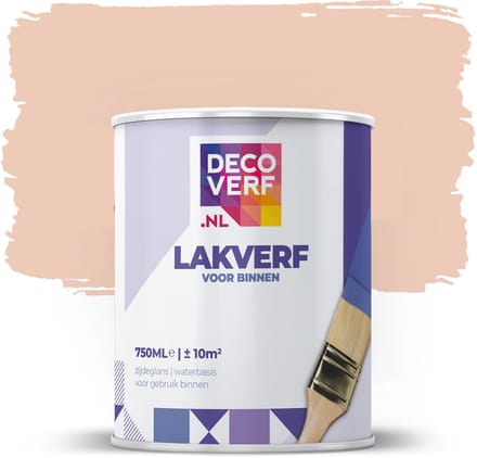 Decoverf lakverf zachtroze, 750ml