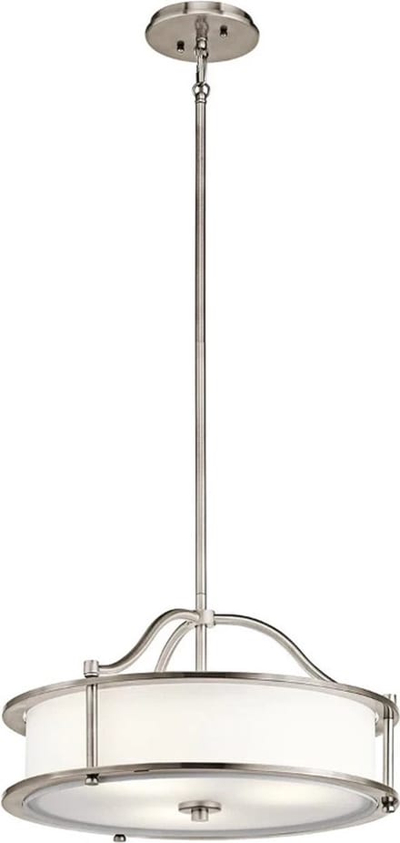 Moderne Hanglamp - Steady Lighting - Metaal - Modern - E27 - L: 45.7cm - Voor Binnen - Woonkamer - Eetkamer - Blauw