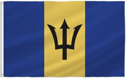 Barbadiaanse vlag - Vlag van Barbados - Broken Trident - 150/90CM - Polyester - WK - CHPN