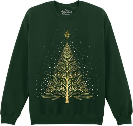 Kerstboom Christmas Night Glowing Tree The Coloured House Sweater L