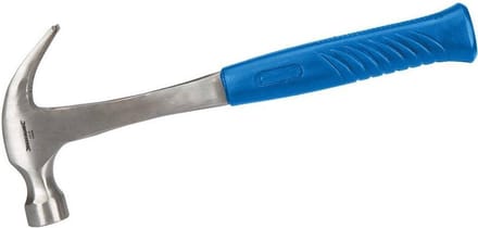 Silverline Gesmede klauwhamer - antislip handvat - 454 gram