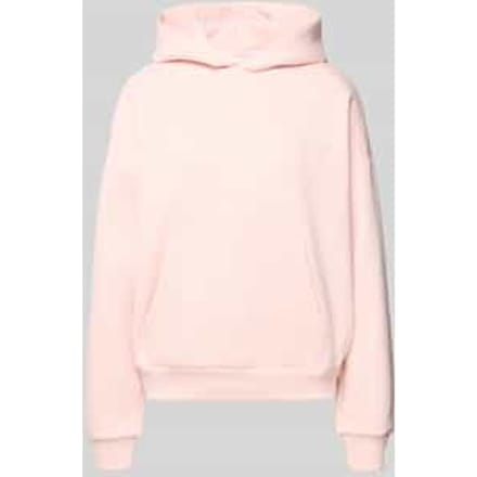 relaxed fit hoodie van katoenmix met labeldetail
