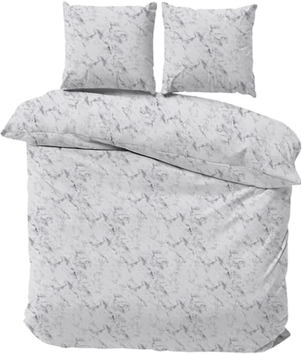 iSleep Dekbedovertrek Emma - Eenpersoons - 140x200/220 cm - Grijs