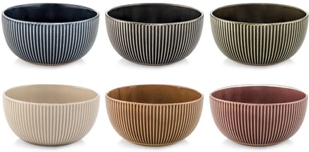 Set 6 Ciotole Land In New Bone China Cc 660