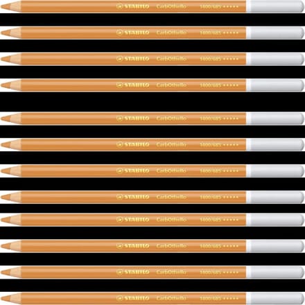 Kleurpotloden STABILO CarbOthello kalkpastel sienna | 12 stuks