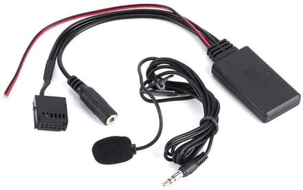 - Bluetooth AUX-In Adapter - Verbeterde Geluidskwaliteit - Universele Compatibiliteit - Geschikt voor Ford - Microfoon - Eenvoudige Installatie