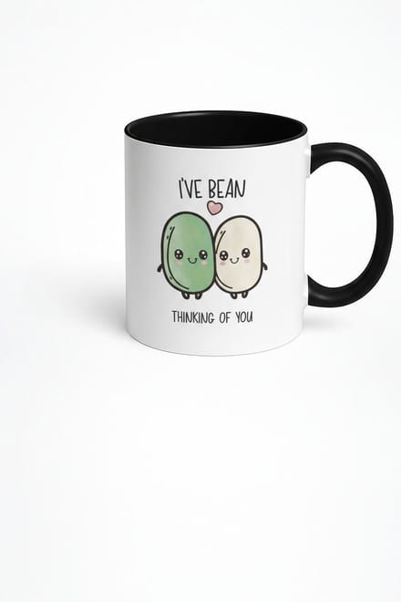 I'VE BEAN THINKING OF YOU Mok | Leuke Bonen Cadeau Beker | Grappig & Liefdevol