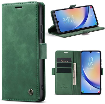 Solidenz Hoesje - Geschikt voor Samsung Galaxy A16 - Urban Book - Groen