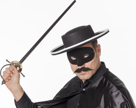 Oogmasker domino zwart