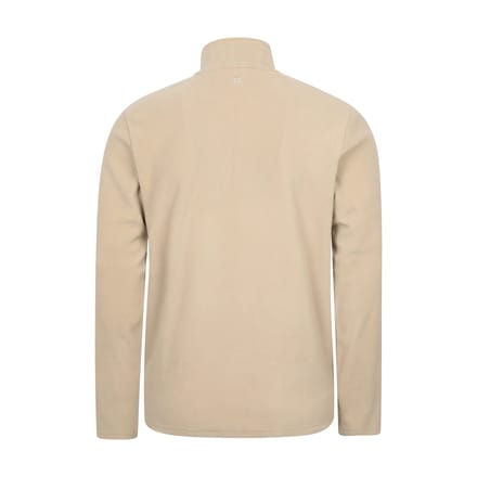Mountain Warehouse Heren Camber II Camo Half Zip Fleece Top (Gebroken wit)
