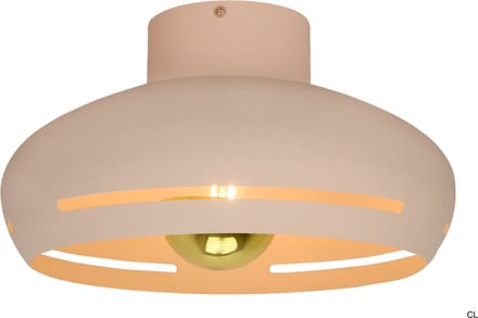 Chericoni Striscia Plafondlamp - 1 lichts - Ø 35 cm - Cream - IJzer