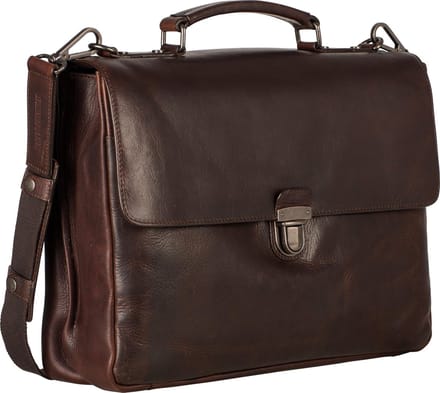 Leonhard Heyden Roma aktetas 2-vaks 13 inch - Bruin