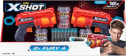 Zuru x shot 2xfury 4 blasters