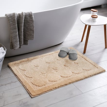 Badmat Antislip - Douchemat Toiletmat Wasbaar Waterabsorberend - Beige- 60x120CM