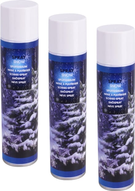 BEAU by Bo Set van 3 stuks Sneeuwspray - Spuitbus - Nepsneeuw - 300ml