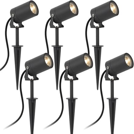 KS Verlichting - Stark - tuinspot - 6x - Verstelbaar - Aluminium - Modern - Spot - Antraciet