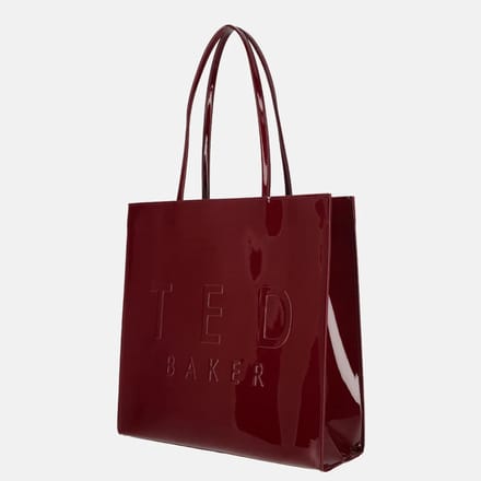 Ted Baker schoudertas Iconny Webbing Large Icon Bag Oxblood donkerrood