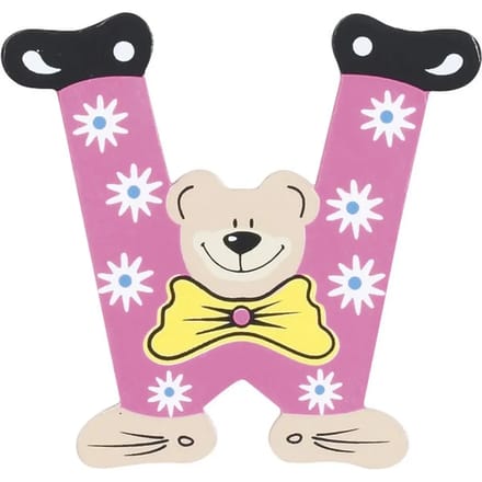 Houten letter W voor kind Playshoes