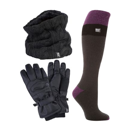 Dames Ski Set Nekwarmer Handschoenen & Thermische Skisokken Winterkleding