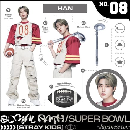 Stray Kids-[Social Path]1e EP in Japan Album Super Bowl HAN