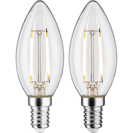 Paulmann LED kaars E14 2,7W 2700K filament 2/set