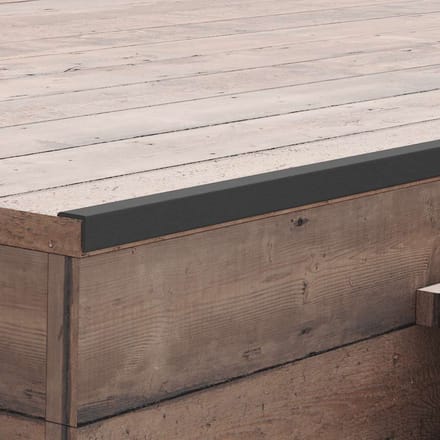 vidaXL - Terras - hoekplinten - 5 - st - 170 - cm - HKC - zwart
