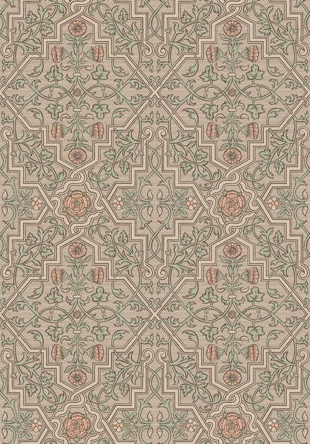 Boråstapeter Vliesbehang 4501 - Anno - Botanisch Beige - 53cm x 10.05m