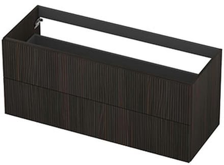 INK - Onderkast 2L Fineer Gefreesd Tbv Greep - 1200x450x520 Mm - Matt Intens Black