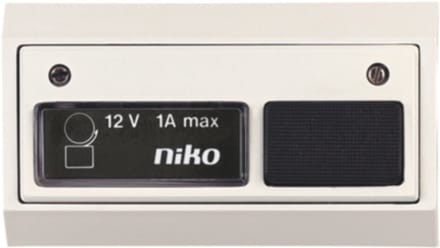 Niko Toegangscontrole - deurbel 12V~1A incl. lamp, wit/wit (05-540-13)