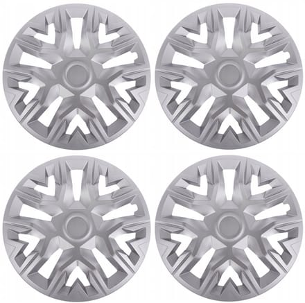 Universele wieldoppen 14'' - 4 stuks - NRM De Beste - zilver