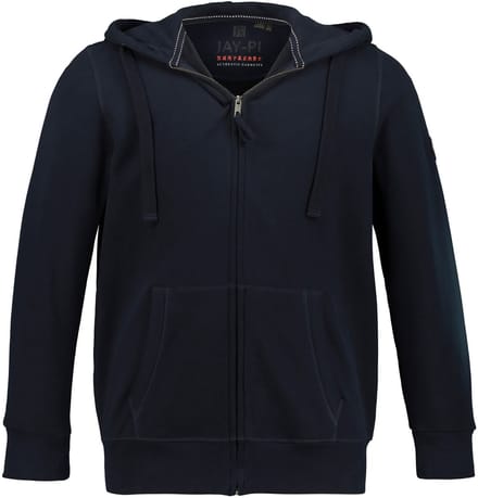 JAY-PI - Heren - Hoodie-jack sweat - Donkermarine - Maat 4XL