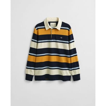 Gant Trui Striped Heavy Rugger Avond Blauw / male