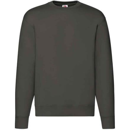 Fruit of the Loom Heren Premium Drop Shoulder Sweatshirt (Houtskool)